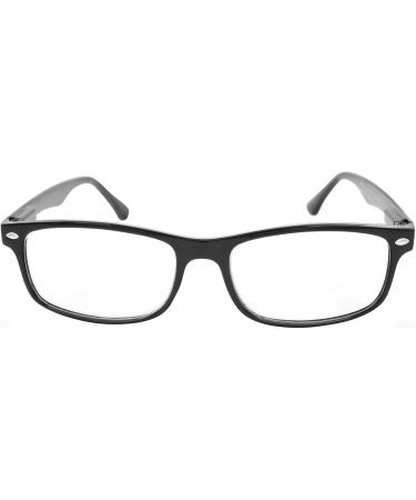 TBOC Reading Glasses +2.00 - Stylish Matt Black Reading Aid for Men & Women - Ideal for Seniors & Digital Devices - Presbyopia Support (1 Pack) - Buy Online on SooperMarket.com