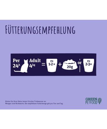 Green Petfood Faircat Fit - Grain-Free Cat Food for Outdoor Cats | 8 x 85g | Animal Welfare Chicken & Salmon | Healthy Native Food for Active Adult Cats - Buy Online on SooperMarket.com