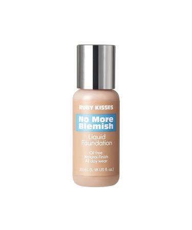 Ruby Kisses No More Blemish Oil-Free Liquid Foundation 1.18 Fl Oz (Rich Beige) - Korean Makeup - Buy Online on SooperMarket.com