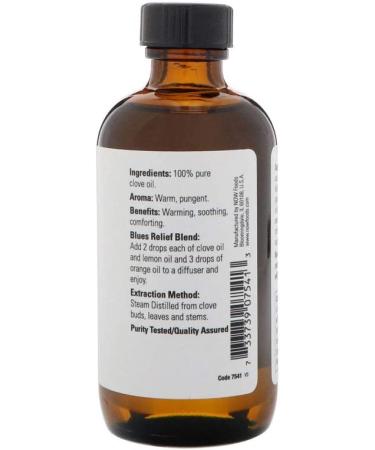 Now Foods Clove Essential Oil 4 fl oz - Pure & Natural Aromatherapy - Buy Online on SooperMarket.com