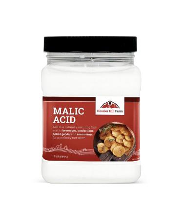 Hoosier Hill Farm Food Grade Malic acid, 1.5 lb Plastic Jar