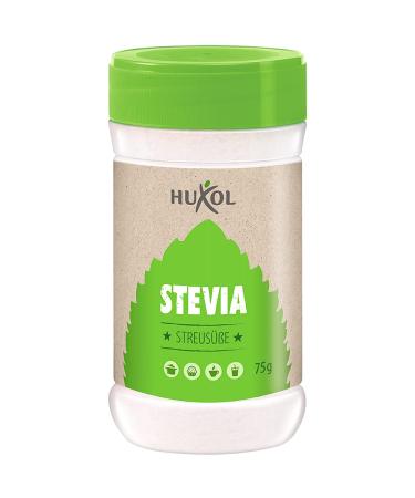 Huxol Stevia Strree Sow Powder |75g can |Stevia |Stroer feet |Sugar alternative |Vegan |Lactose -free |by nature gluten -free |Halal |Calorie -free |Tooth -friendly |For baking and cooking Huxol Stevia Strree Seals 75g de