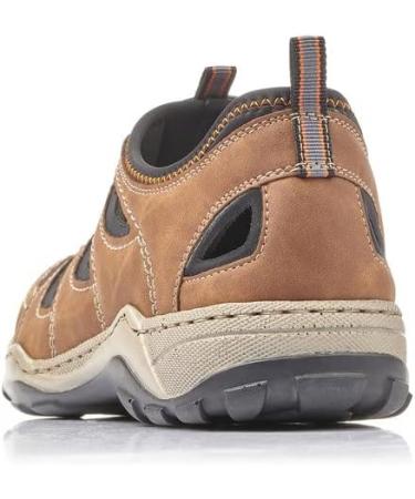 Rieker Men's Slippers 08065 - Comfortable Slip-On in Brown 47 EU | International Shipping Available - Buy Online on SooperMarket.com