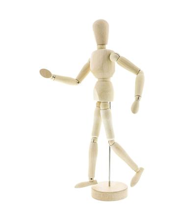 Le Juvo Drawing Mannequin 13" Wooden Figure Model - Posable Art Manikin Jointed Perfect for Home Decoration and Sketching The Human Figure