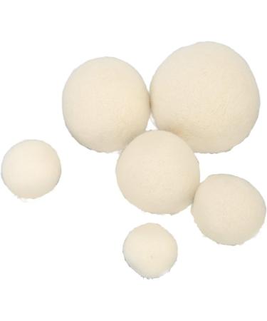 Reusable Dryer Balls Set - 6 Fabric Softening Balls for Wrinkle Reduction & Static Control | Save Drying Time | International Shipping - Buy Online on SooperMarket.com