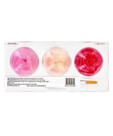 Blossom Triple Duo Lip Gloss - Sweet Kiss Collection | 6 Flower Lip Pots (2.8g each) - Buy Online on SooperMarket.com