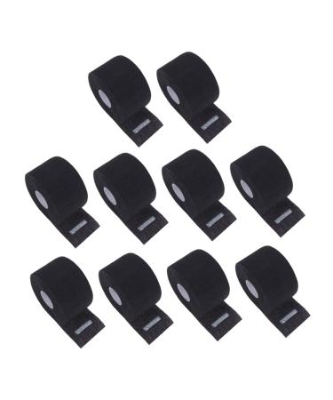 KALLORY 10pcs Hairdressing Neck Paper Stretchy Paper Neck Band Stretchy Neck Bands Disposable Scarf