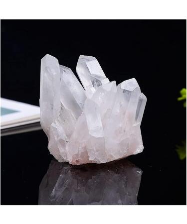 for 50-350g Natural White Crystal Cluster Quartz Crystal Health Reiki Stone Raw Point Specimen Home Decor Raw Crystals Gift Home Decorative Stones (Color : Crystal Cluster Size : 250-300g) - Buy Online on SooperMarket.com