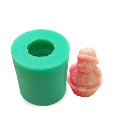 Christmas Silicone Candle Mold Santa Claus 3D Soap Mold Aroma Candle Plaster Mold Chocolate Mold Christmas Home Decor Santa Mold Silicone Chocolate Soap 3d S0098