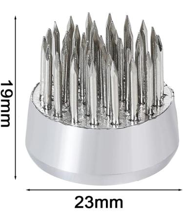 10pcs Silver Round Flower Frog Arrangers - Japanese Flower Holder for Floral Arrangement and Plant Decoration - Buy Online on SooperMarket.com