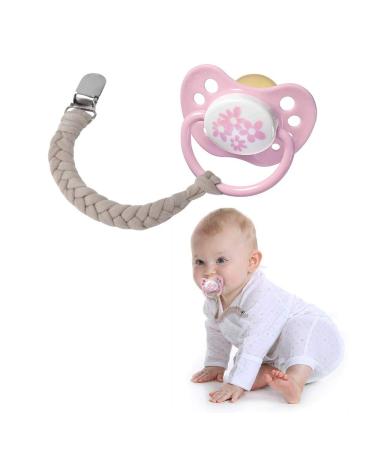 Pacifier Clip Set - Hand-Made Braided 4 pack Purple Soothie Holder Leash for Boys and Girls - Buy Online on SooperMarket.com