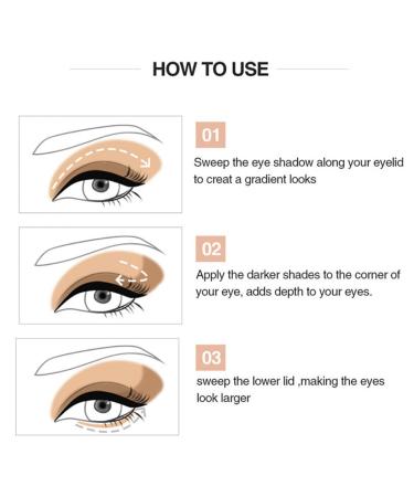 Nirelief Dual Colour Lazy Eyeshadow Palette Long Lasting & Waterproof Gradient Glitter Shadow - Buy Online on SooperMarket.com