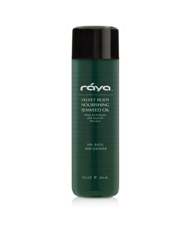 Raya Velvet Body Nourishing Seaweed 8 oz Oil (S-105) | Hydrating and Nourishing Body Treatment | Made with Natural French Seaweed Oil Vitamins and Minerals 8 Fl Oz (Pack of 1)