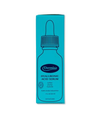 Dermisa Hyaluronic Acid Face Serum | 1% Pure Hyaluronic Acid Vitamin B5 & Beta-Glucan | Intense Moisturizer for All Skin Types | Paraben & Fragrance-Free - Buy Online on SooperMarket.com