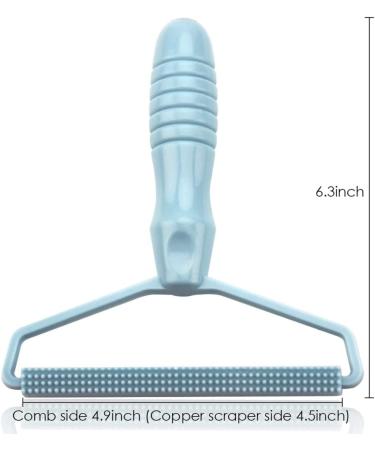 Portable Fabric Shaver & Pet Hair Remover - Manual Lint Remover for Carpet, Clothes, Furniture - Blue 1pcs - Buy Online on SooperMarket.com