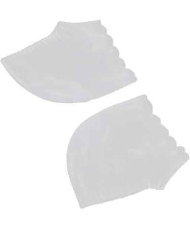 Silicone Jersey Socks for Achilles Tendon Relief | Pain-Relieving Elastic Foot Care - Anti-Cracking Purple & White - Buy Online on SooperMarket.com