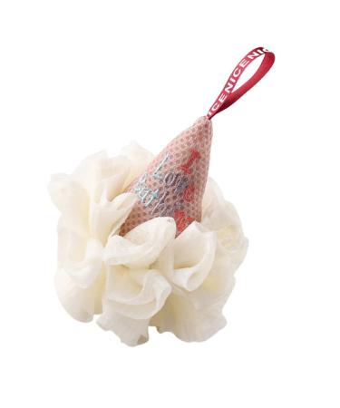 1pc Ice Cream Bath Ball Body Scrubber Sponge Ice Cream Loofah Sponge Mesh Pouf Bath Sponge Body Exfoliator Mesh Bath and Shower Sponge Men Body Wash Polyester Gel Girl Child White