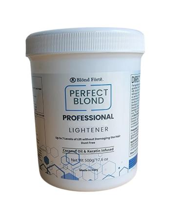 1.1 Pound Tub (17.6 Ounces) Perfect Blond Extra Strength Professional Hair Dye Toner Lightener Bleach -Made in Italy Blue Powder