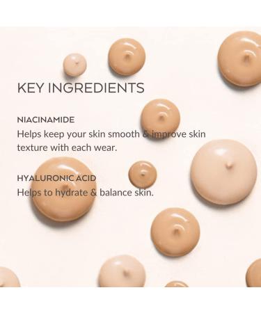 Emani HydraWear PLUS Foundation with Niacinamide 2% Hyaluronic Acid | Full HD Coverage, Acne Safe, Firming and Anti-Aging | Natural Beige (Light) - Buy Online on SooperMarket.com