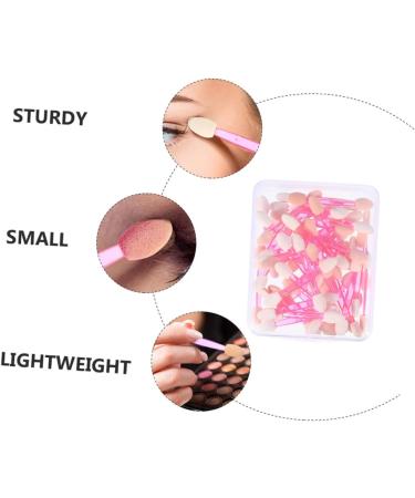 Baluue 50pcs Double Ended Eyeshadow Brush Eye Makeup Tools Makeup Eyeshadow Face Powder Kit Pink Plastic - Buy Online on SooperMarket.com