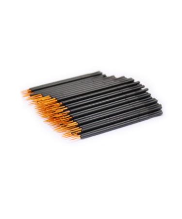 MAGICLULU 50pcs Eyeliner T Tool Eye Liner Brush White Eye Liner Eye Makeup Tools Soft Head Eye Shadow Brush 10X0.5cm Orange