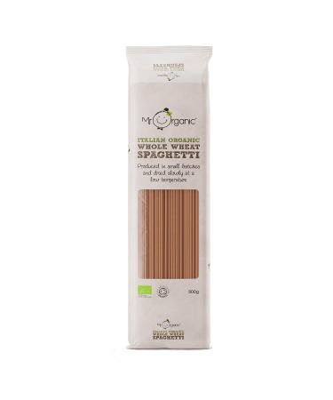 Mr Organic - Organic Whole Wheat Spaghetti 500g - Non GMO & Preservative Free - Vegan - Made in Italy Whole Wheat Spaghetti 500 g (Pack of 1)