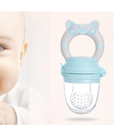 Buy Pack of 2 Baby Food Dispenser Pacifiers - Soft Silicone for Babies 4 Months+ - Blue & Green - Buy Online on SooperMarket.com