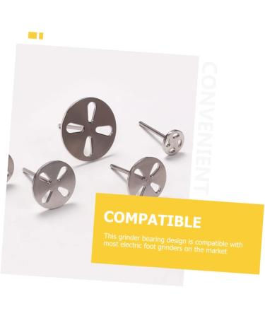 Healeved Foot Bearings Hole Design Bearing Sanding Discs Bearing Pedicure Sanding Slices Bearing Electric Foot Bearing Tool Grinding Feet Stainless Steel Universal - Buy Online on SooperMarket.com