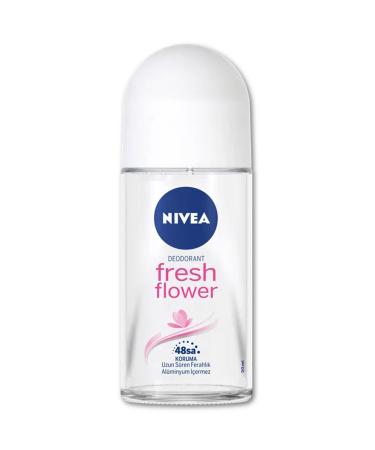 Nivea Fresh Flower Deodorant Roll-On Aluminum Free 50 ml / 1.69 fl oz