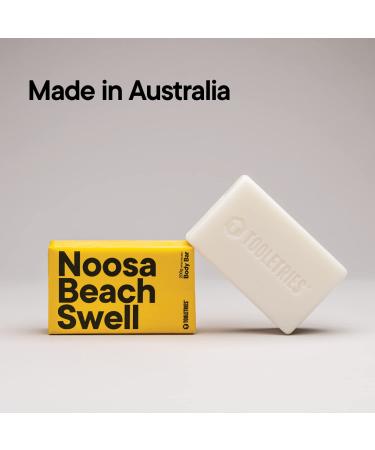 Tooletries Noosa Beach Swell Soap Bar - Men's Refreshing & Moisturizing Wash Bar - Long-Lasting, Vegan, Natural Ingredients - 200g/7oz - Buy Online on SooperMarket.com