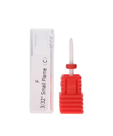 Ceramic Nail Drill Bits Professional Nail Drill Bits for Gel Nails Safety Cuticle Drill Bits for Nails Ceramic Grinding Head for Manicure Pedicure Nail Care(Fire Arrow F)