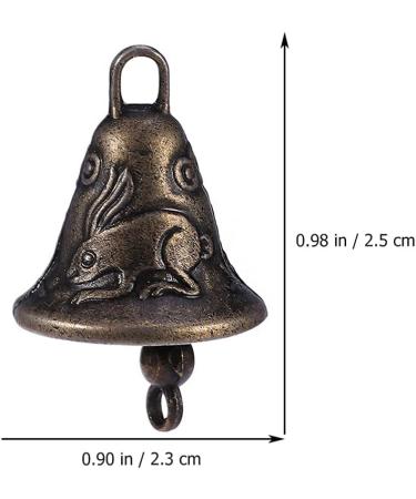 Yarnow Vintage Antique Wind Bells - 20 Piece Craft Set for Dog Cat Collars Key Rings & Feng Shui Decor - Buy Online on SooperMarket.com
