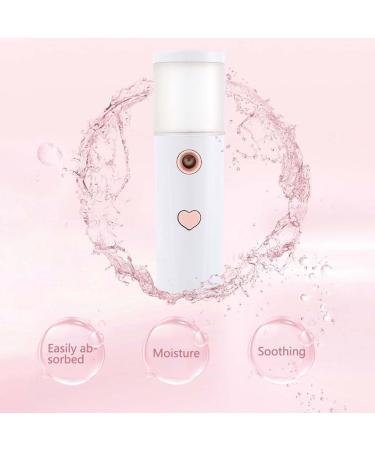 Dajidafu Face Mist Sprayer 30ml Rechargeable Moisturizing Facial Humidifier Portable Atomizer Salon Water Steamer Refillable Mister Pink - Buy Online on SooperMarket.com
