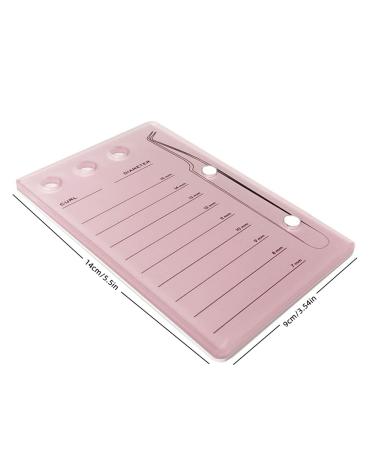 Acrylic Eyelash Extension Organizer | Pink False Eyelash Tray with Scale - Buy Online on SooperMarket.com