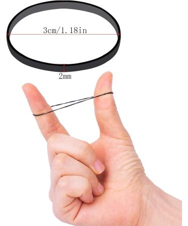 300PCs Transparent Mini Elastic Hair Ties - Perfect for Children's Hair Wedding Styles & More (Black) - Buy Online on SooperMarket.com