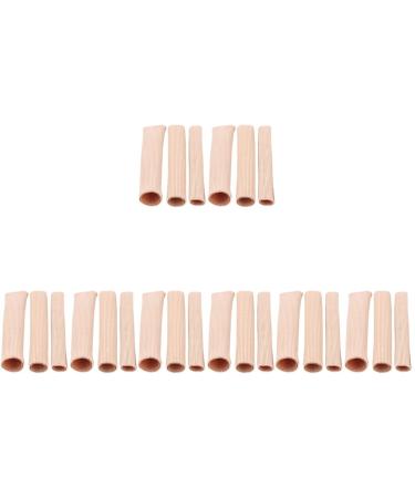 24pcs Nylon Sleeves Cushion Care Calluses for Breathable Tube Gel Toes Caps Corns Cuttable Covers Finger Protectors Supplies Tubes Corn Fingers and Guards Pad Blisters Skin Colourx4pcs 15X2.5CMx4pcs