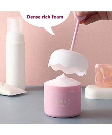 Foam Bubble Maker | Pink Facial Cleanser Foamer Cup | Cute Skin Care Tool for Effortless Cleansing - Buy Online on SooperMarket.com