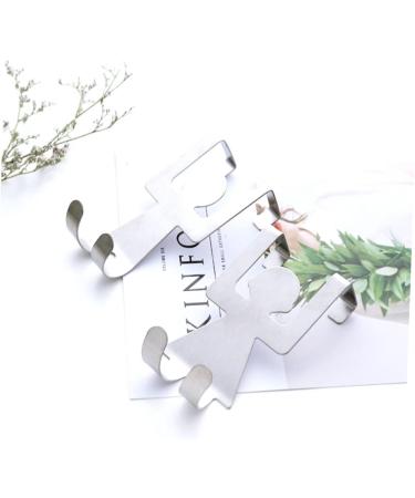 Alipis 4 Pcs Stainless Steel Hooks Cabinet Hooks Door Hook Door Hanger Stainless Steel Door Rag Door Back mediumx2pcs As Shownx2pcs - Buy Online on SooperMarket.com