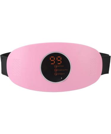 Electric Waist Massage Belts - Cramp Relief & Wireless Heating Cushions with 3 Modes 26 Speeds 360-Degree Wrap for Slimming - Portable & Stylish in Pink - Buy Online on SooperMarket.com