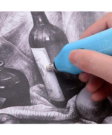 TEN-WIN Labor-Saving Clean Automatic Rotation Sketch Upgrade Electric Eraser Blue - Buy Online on SooperMarket.com