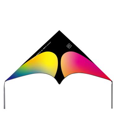 hehihaho Delta Kite for Kids & Adults, Extremely Easy to Fly Kite, Single Line Beach Kite with Winder for Family Outdoor Games & Activities Colorful