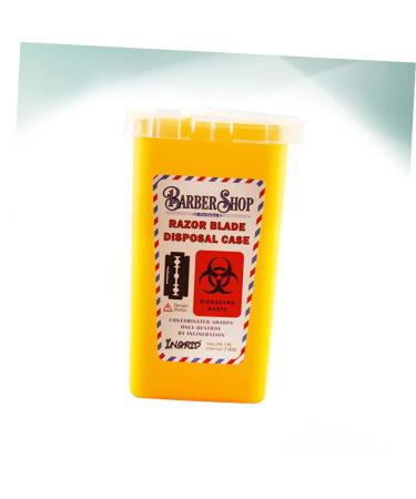 Solustre 3 StK Disposal Blade Container - Safe Sharp Razor Disposal & Travel Trash Storage - Yellow 15.4x9.5cm (Pack of 3) - Buy Online on SooperMarket.com