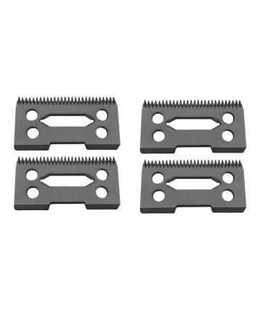 Nicfaky 4 Pcs Ceramic Blade Ceramic Replacement Cutter 28 Teeth Ceramic Clipper Blade Replacement Cutter 2-Hole Clipper Black