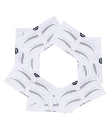 Mikinona Eyebrow Template 2 Eyebrow Shaping Stencils Microblading Stencils Eyebrow Card Eyebrow Stickers A607 Template Simple