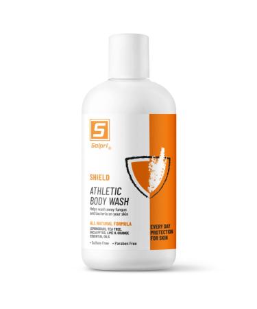 Solpri Shield Athlete's Body Wash Sulfate Free with Lemongrass  Tea Tree  Eucalyptus Oils 8 Fl Oz