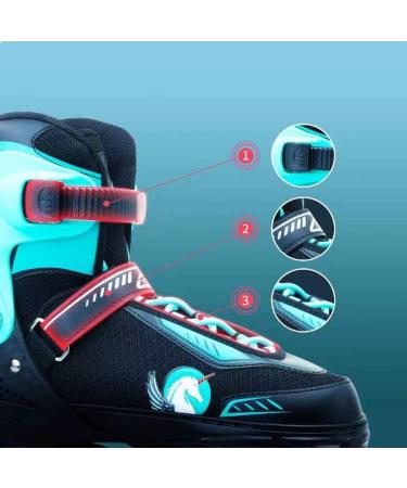 Adjustable Inline Skates Roller Blades with Light Up Wheels for Girls, Kids, Women, and Adults - High Performance Rollerblades for Beginners - Size M (US Big Kids 1-4) - Buy Online on SooperMarket.com