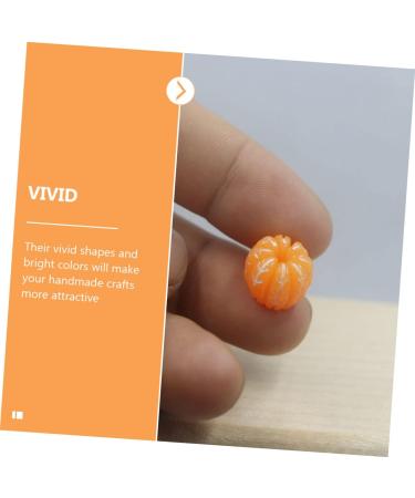 ibasenice 250 Pcs Artificial Orange Fruit Pendant Resin Charms Oranges Decoration Fruit Charms for Jewelry Making Jewelry Making Fruit Charms Miniature Accessories Earrings 3d Food - Buy Online on SooperMarket.com