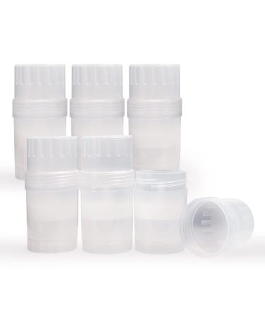 6 Pcs Empty Deodorant Container 1 Oz Plastic Refillable Twist-up Deodorant Tubes Deodorant Bottles For DIY Deodorant Lip Blam
