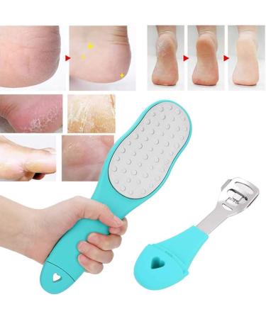 Professional 2-in-1 Double-Sided Foot Scraper & Peeling Tool for Dead Skin Removal - Green Footfish Pedicure Tool - Buy Online on SooperMarket.com