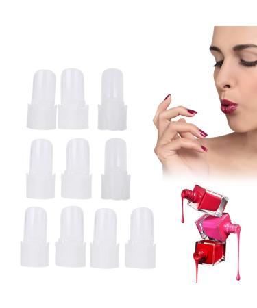Nail Polish Protector Finger Nail Protector Tips 10Pcs/set Nail Polish Varnish Protector Holder Manicure Finger Nail Art Tips Cover Shield